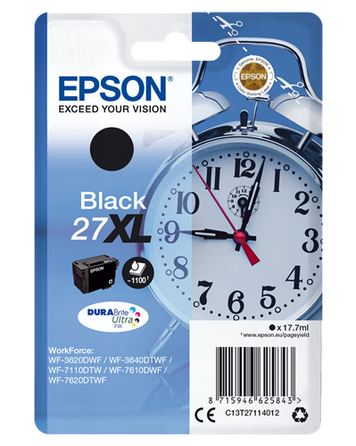 Epson 27 XL zwart inktpatroon