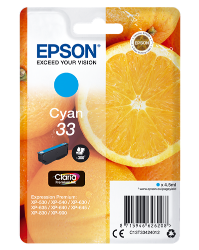 Epson 33 cyan inktpatroon