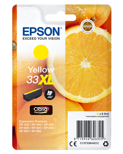 Epson 33 XL geel inktpatroon
