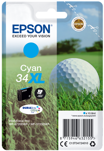 Epson 34 XL cyan inktpatroon