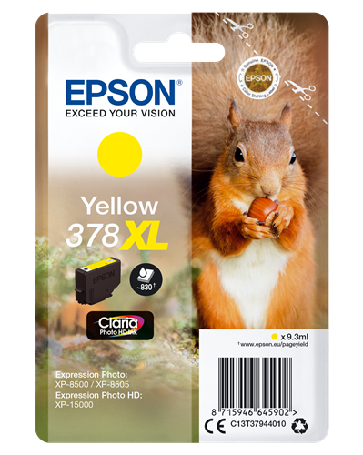 Epson 378XL geel inktpatroon