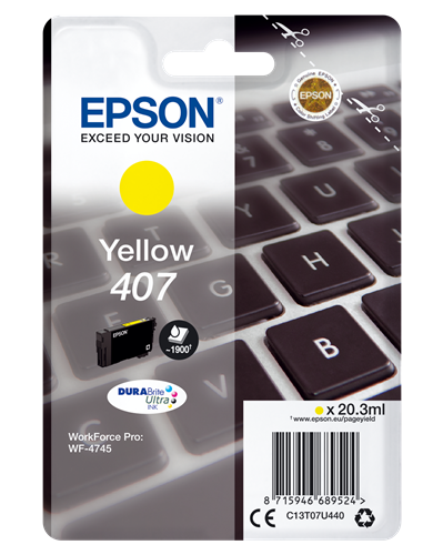 Epson 407 geel inktpatroon