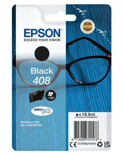 Epson 408 zwart inktpatroon