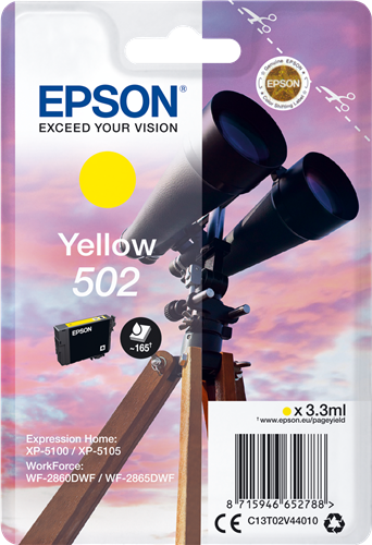 Epson 502 geel inktpatroon