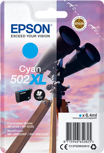 Epson 502XL cyan inktpatroon