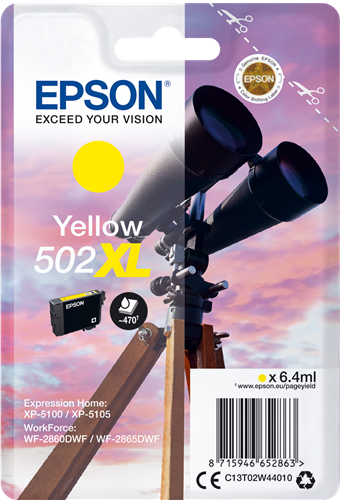 Epson 502XL geel inktpatroon