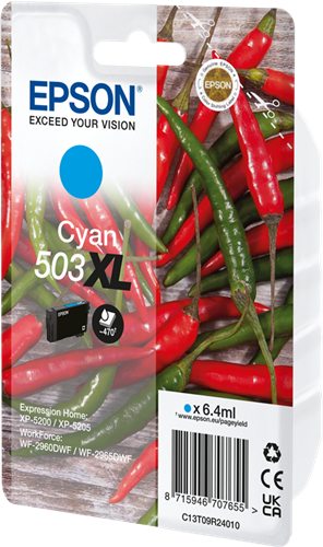 Epson 503 XL cyan inktpatroon