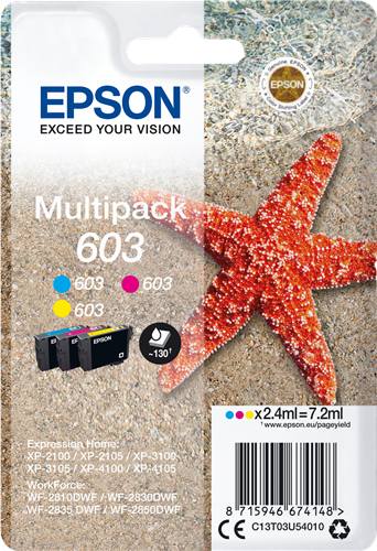Epson 603 Multipack cyan / magenta / geel