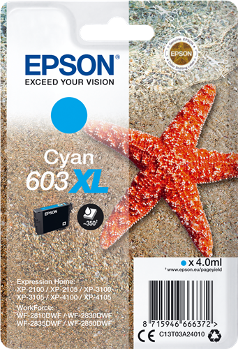 Epson 603XL cyan inktpatroon