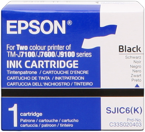 Epson SJIC6-K zwart inktpatroon