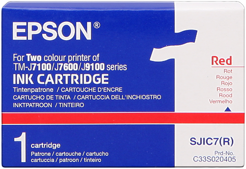 Epson SJIC7-R Rood inktpatroon