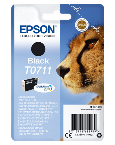 Epson T0711 zwart inktpatroon