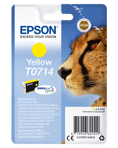 Epson T0714 geel inktpatroon