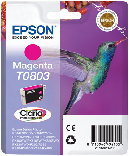 Epson T0803 magenta inktpatroon