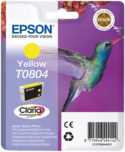 Epson T0804 geel inktpatroon