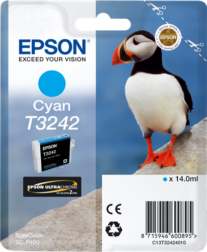 Epson T3242 cyan inktpatroon