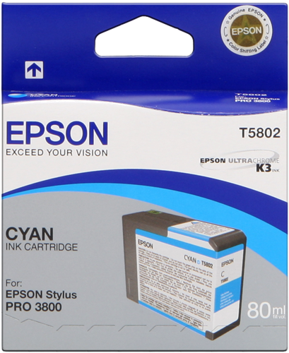Epson T5802 cyan inktpatroon