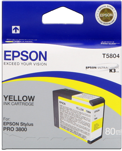 Epson T5804 geel inktpatroon