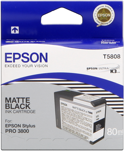 Epson T5808 Matzwart inktpatroon