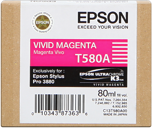 Epson T580A magenta inktpatroon