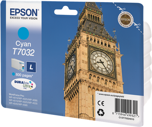 Epson T7032 cyan inktpatroon