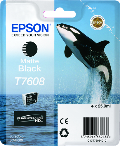 Epson T7608 Matzwart inktpatroon