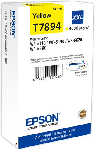 Epson T7894 XXL geel inktpatroon
