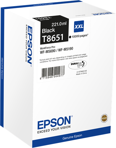 Epson T8651 XXL zwart inktpatroon