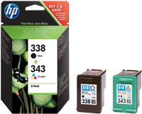 HP 338+343 Multipack zwart / meer kleuren