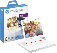 HP Social Media Snapshots fotopapier 10 x 13 cm Wit