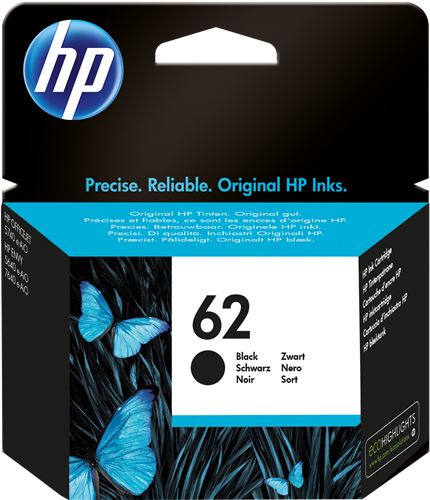 HP 62 zwart inktpatroon