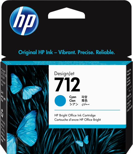 HP 712 cyan inktpatroon