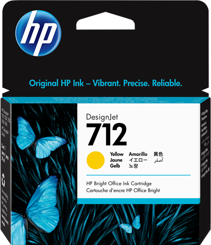HP 712 geel inktpatroon