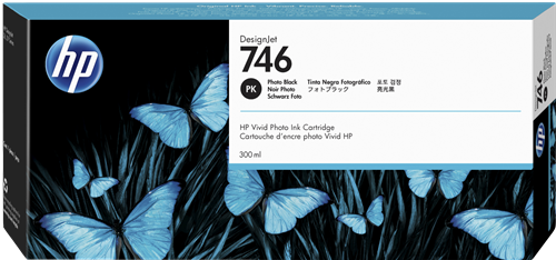 HP 746 Zwart (foto) inktpatroon