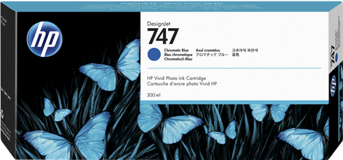 HP 747 Blauw inktpatroon