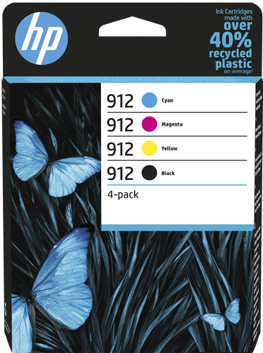 HP 912 Multipack zwart / cyan / magenta / geel