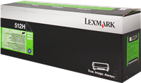 Lexmark 512H zwart toner