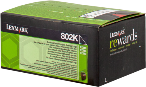 Lexmark 802K zwart toner