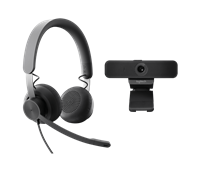 Logitech Bedrade persoonlijke videosamenwerkingsset voor teams zwart