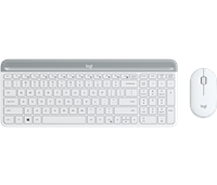 Logitech MK470 Slim draadloze toetsenbord- en muisset Wit