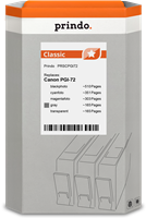 Prindo Classic Multipack Zwart (foto) / Grijs / magenta (foto) / cyan (foto) / Transparant
