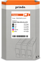 Prindo Classic Multipack zwart / zwart / cyan / magenta / geel