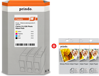 Prindo Classic zwart / cyan / magenta / geel value pack