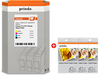 Prindo Classic zwart / cyan / magenta / geel value pack