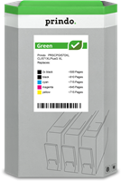 Prindo Green XL Multipack zwart / zwart / cyan / magenta / geel