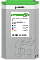 Prindo Green XL zwart / cyan / magenta / geel value pack