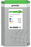 Prindo Green XXL Multipack zwart / cyan / magenta / geel