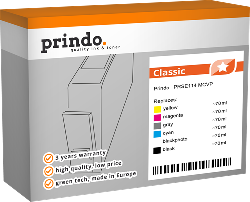 Prindo Classic Multipack zwart / Zwart (foto) / cyan / magenta / geel / Grijs
