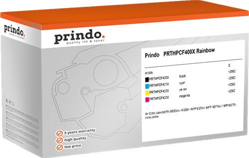 Prindo Color LaserJet Pro M252dw PRTHPCF400X