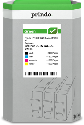 Prindo Green XL Multipack zwart / cyan / magenta / geel